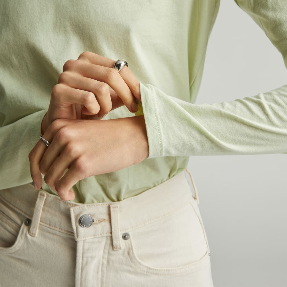 The Organic Cotton Turtleneck | Seafoam Green - Image 4