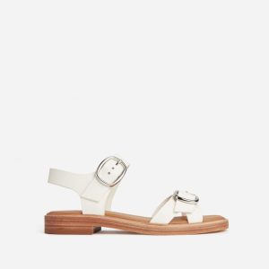 The Twin Buckle Sandal | Canvas Tan