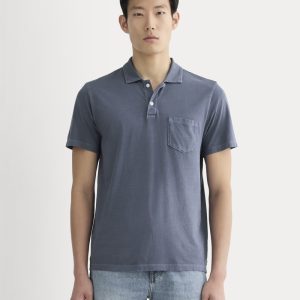 The Essential Organic Garment-Dyed Polo | Navy
