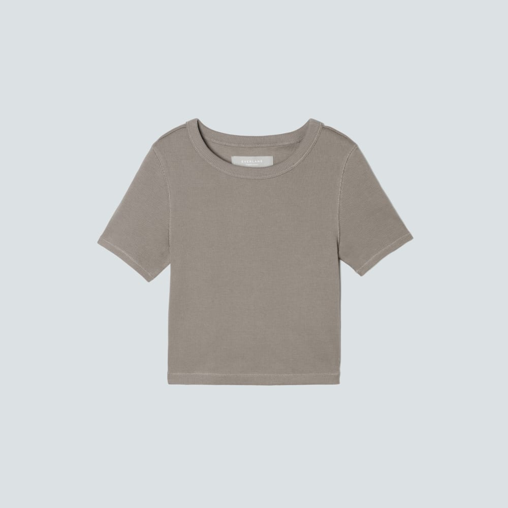 The '90s Rib Tee | Clay