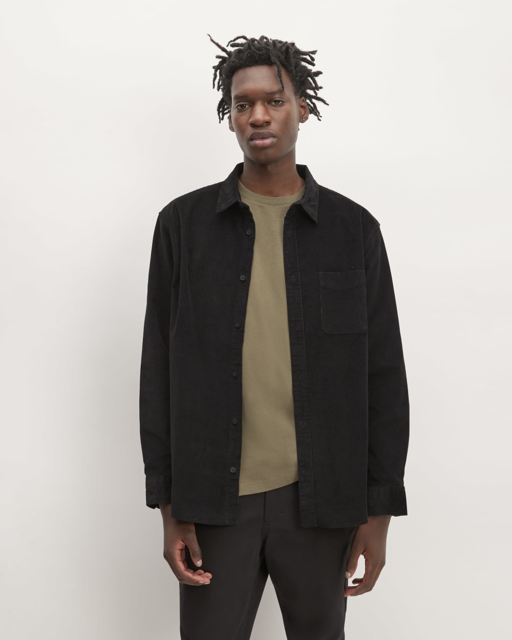 The Relaxed Corduroy Shirt | Black
