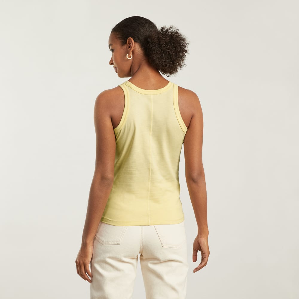 The Tank in Essential Cotton | Pastel Yellow - Image 2