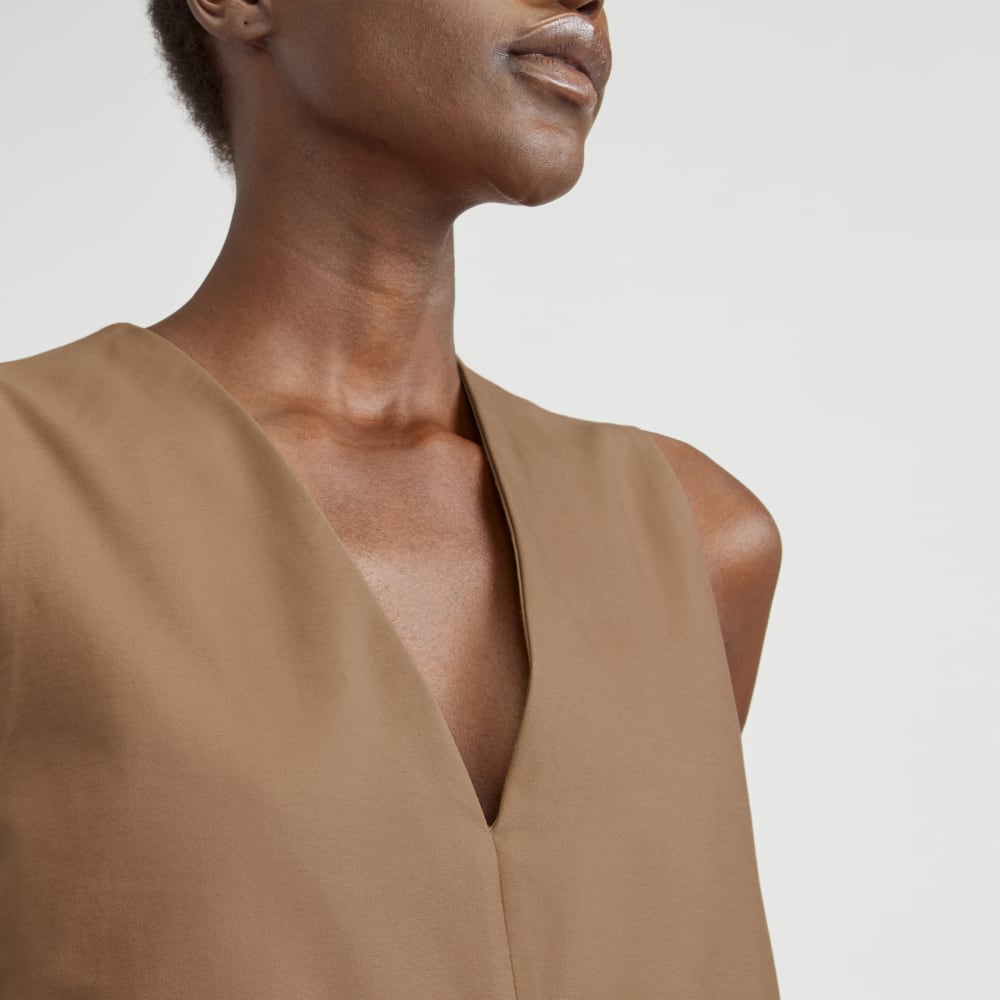 The Structured Cotton Jumpsuit | Toasted Coconut - Image 4