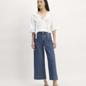 The Supima? Puff-Sleeve Top | White