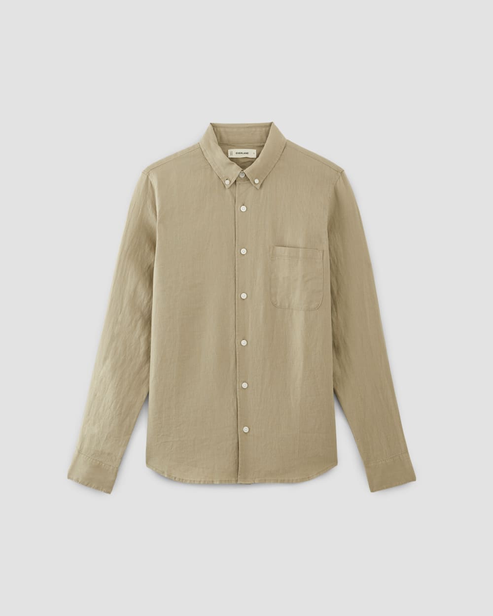 The Classic Shirt in Linen | Trench Coat Khaki - Image 2