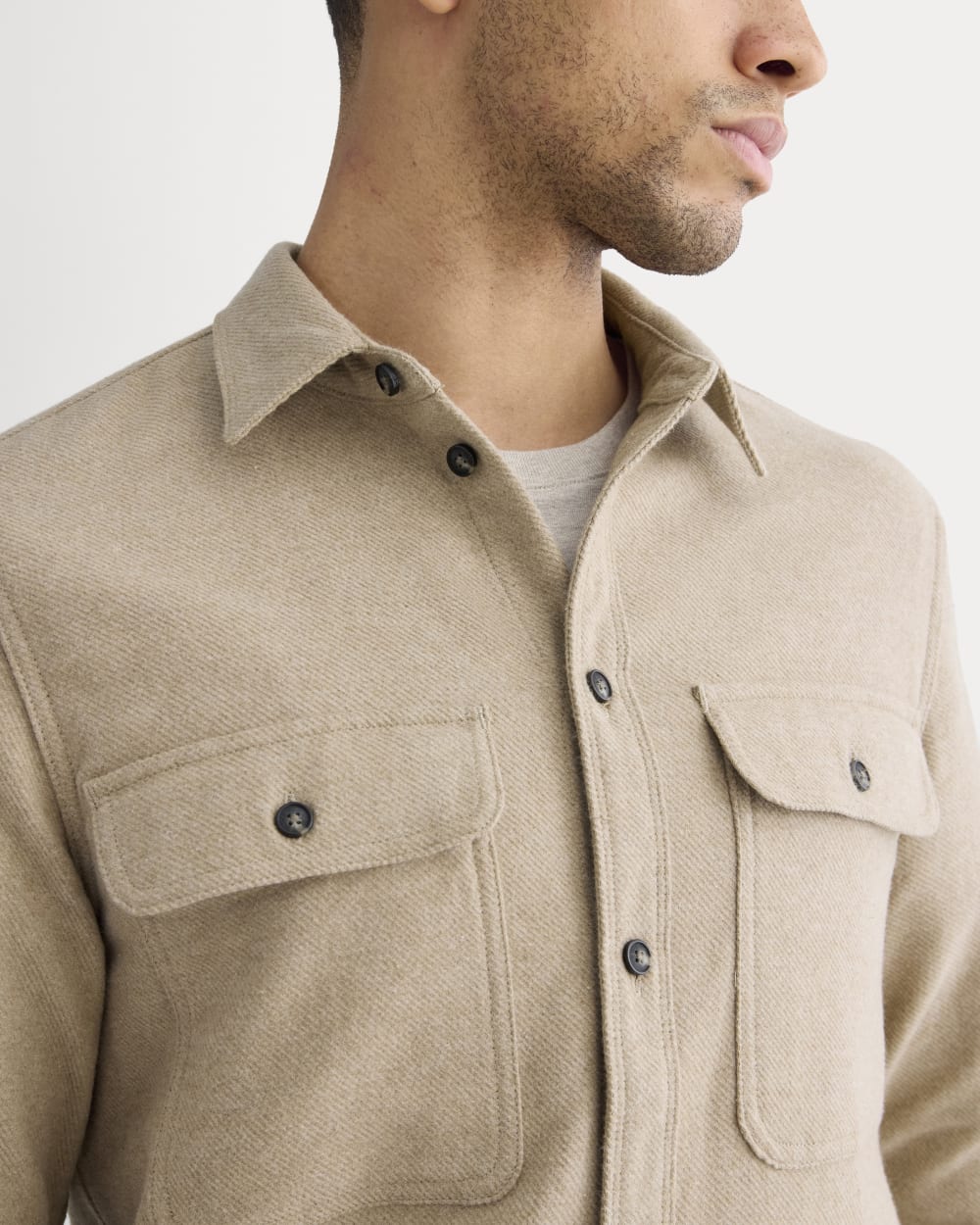 The Heavyweight Overshirt | Uniform | Dark Heathered Camel - Image 4