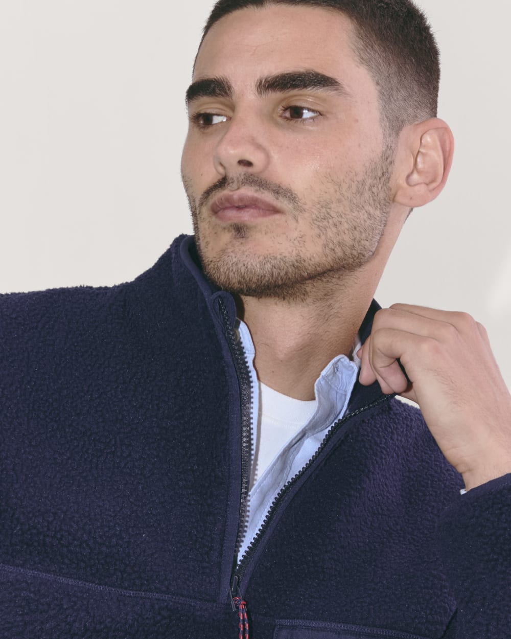 The Teddy Quarter-Zip Fleece | Navy - Image 3