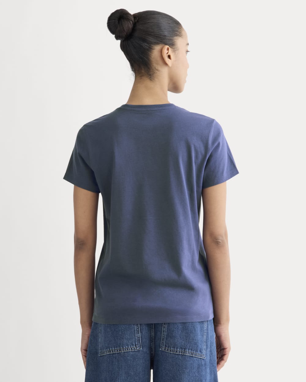 The Slim Crew in Essential Cotton | Deep Cobalt - Image 4