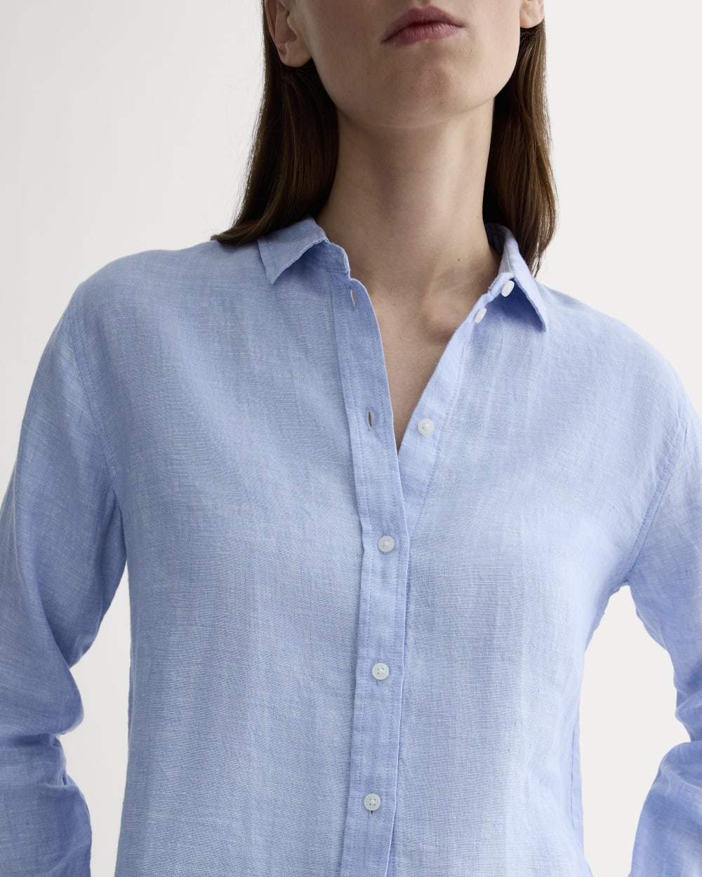 The Must-Have Shirt in Linen | Light Blue - Image 4