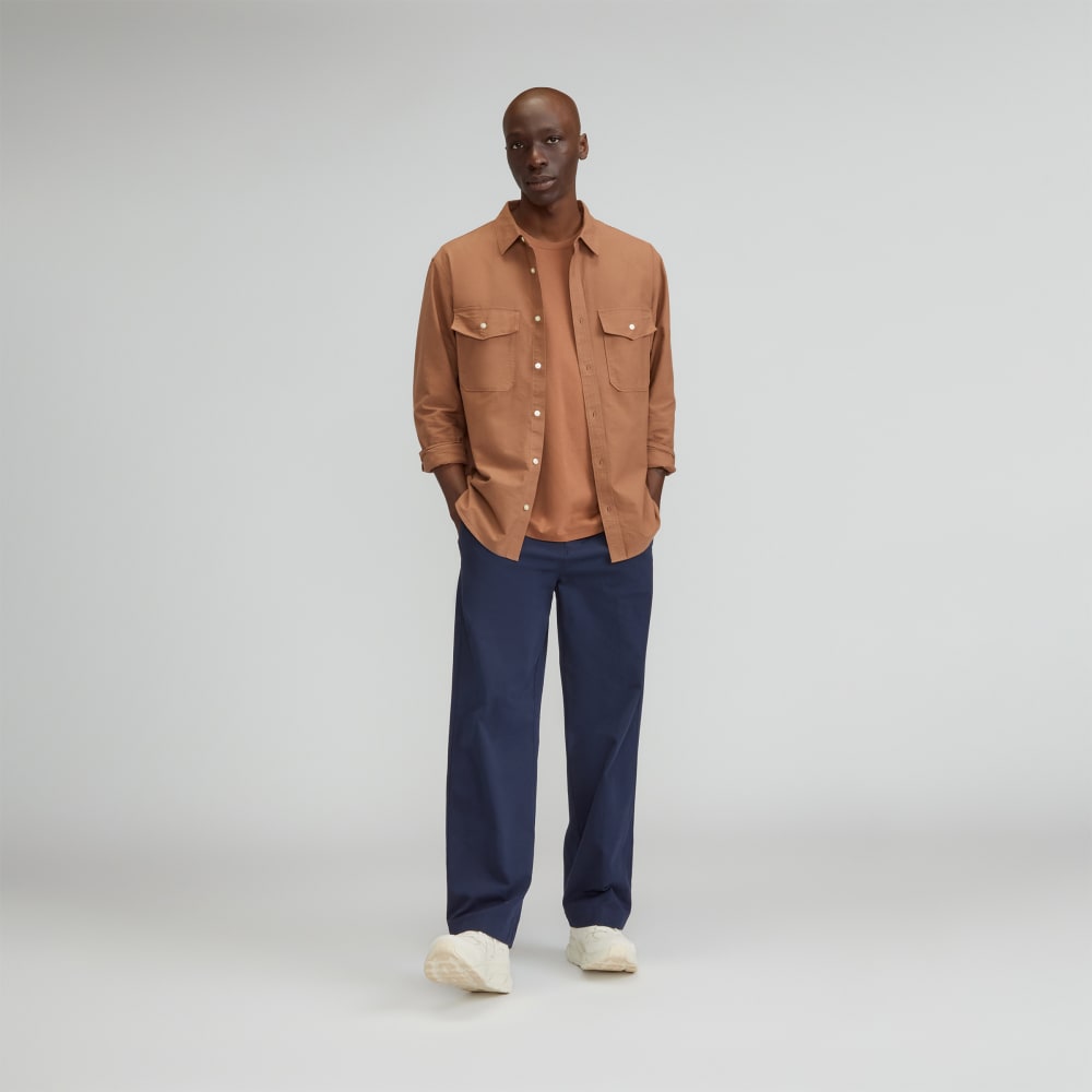 The Organic Oxford Relaxed Utility Shirt | Carob Brown - Image 6