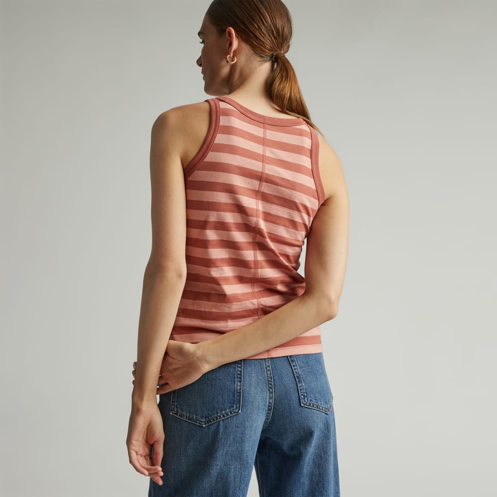 The Tank in Essential Cotton | Redwood Stripe - Image 4