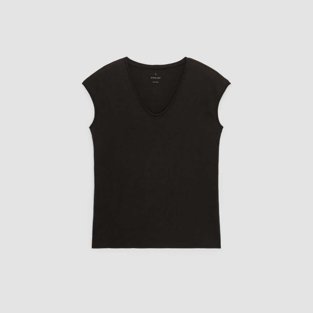 The Hemp Scoop-Neck Muscle Tee | Black - Image 2