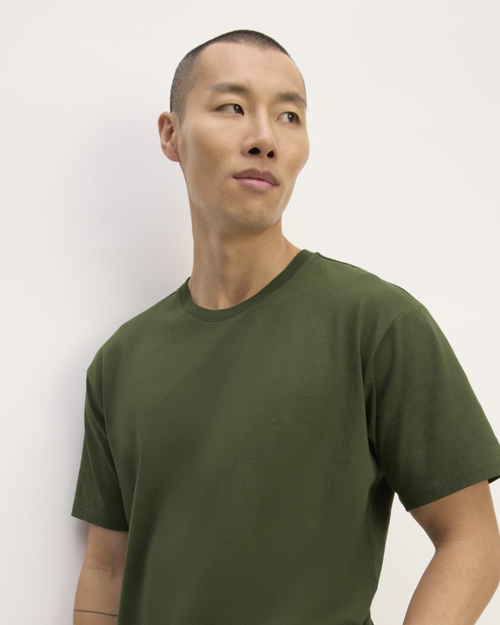 The Premium-Weight Relaxed Crew | Uniform | Deep Moss Green - Image 4