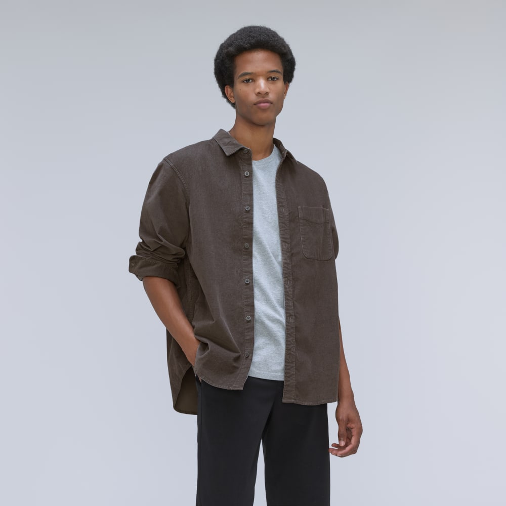 The Relaxed Corduroy Shirt | Pewter