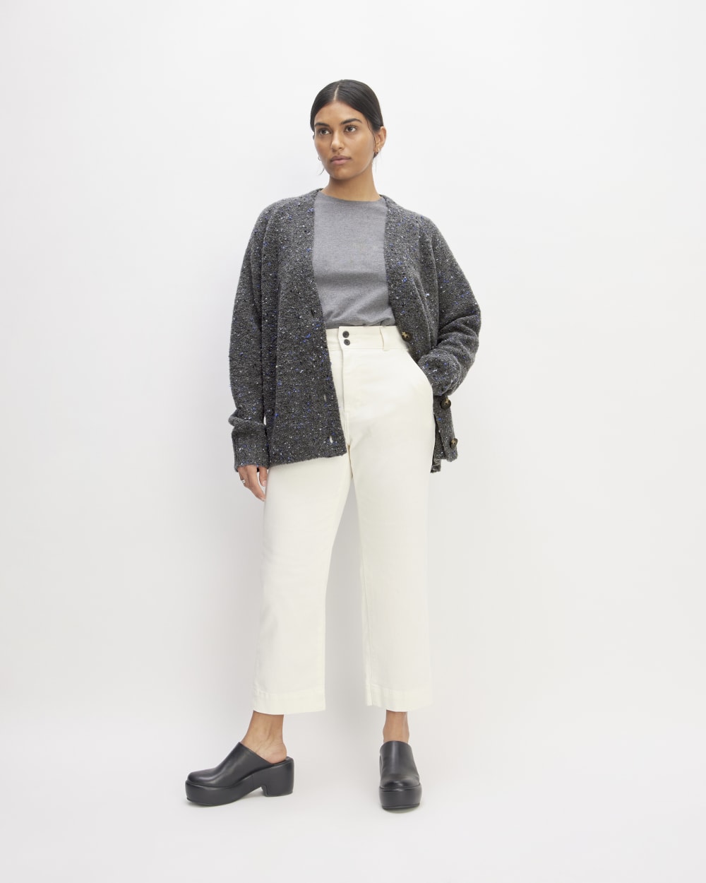 The Confetti Cardigan | Charcoal Multi - Image 3