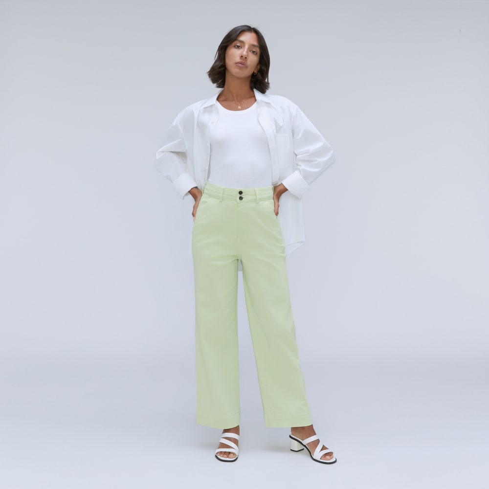 The Organic Wide-Leg Pant | Seafoam Green - Image 6