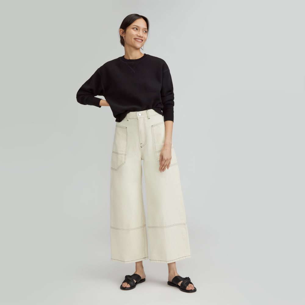 The Way-High® Gardener Cropped Jean | Ecru