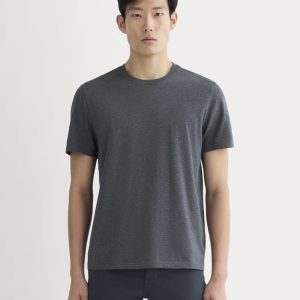 The Essential Organic Crew | Heather Deep Navy