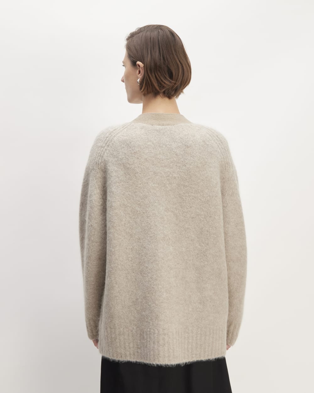The SuperFuzz Alpaca Cardigan | Light Oat - Image 6