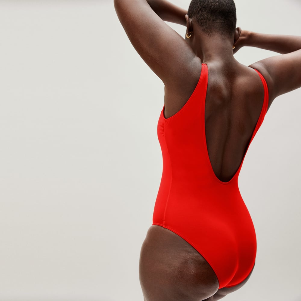 The Square-Neck One-Piece | Bright Red - Image 6