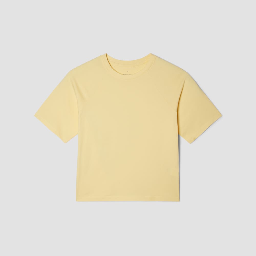 The Organic Cotton Raglan Tee | Pale Yellow - Image 2