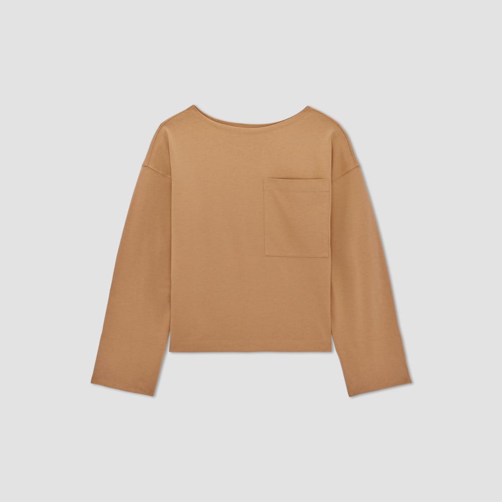 The Premium Weight Oversized Pocket Tee | Caramel - Image 2
