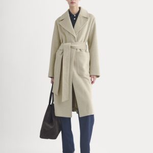 ReWool Belted Blanket Coat | Heather Wheat