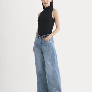 Paneled Wide-Leg Jean | Tungsten Scratch