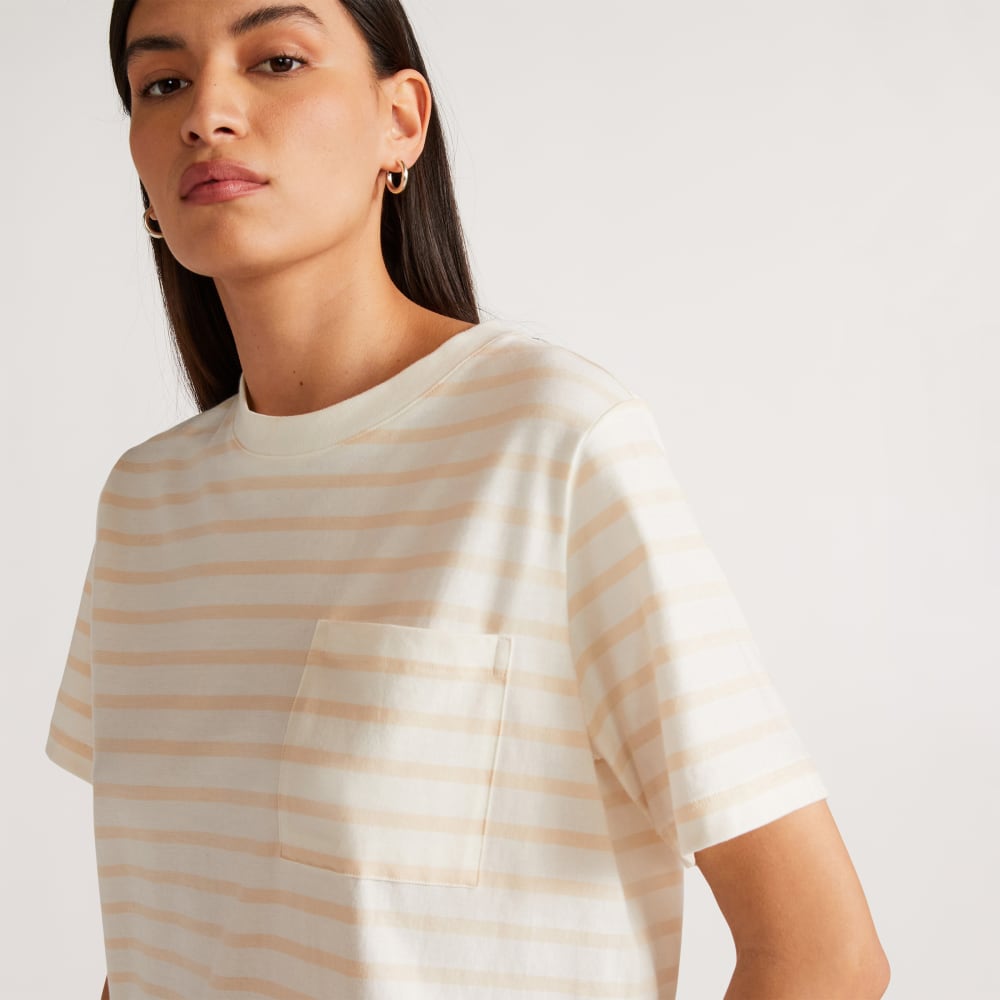 The Organic Cotton Weekend Tee Dress | Brazilian Sand / Canvas Tan - Image 4