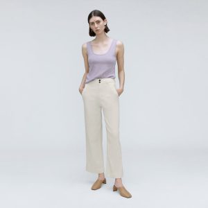 The Organic Wide-Leg Pant | Bone