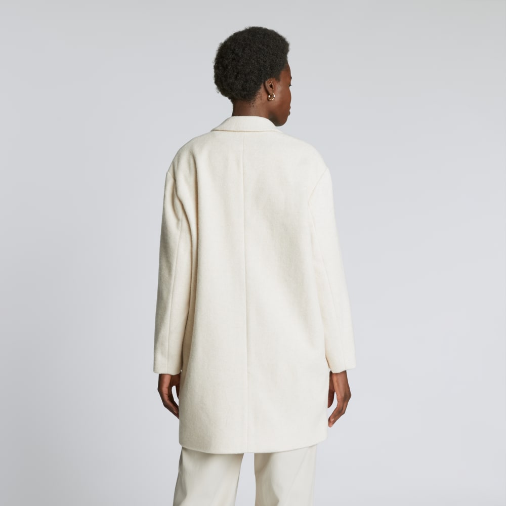 The Italian ReWool? Cocoon Coat | Cream - Image 3