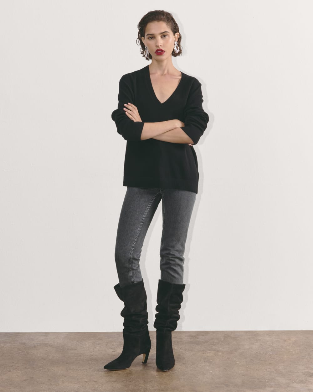 The Original Cheeky® Jean | Washed Charcoal | 26.5 Inseam - Image 3