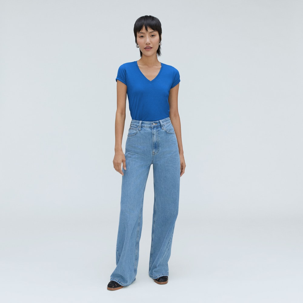 The Organic Cotton V-Neck | Lapis Blue - Image 6