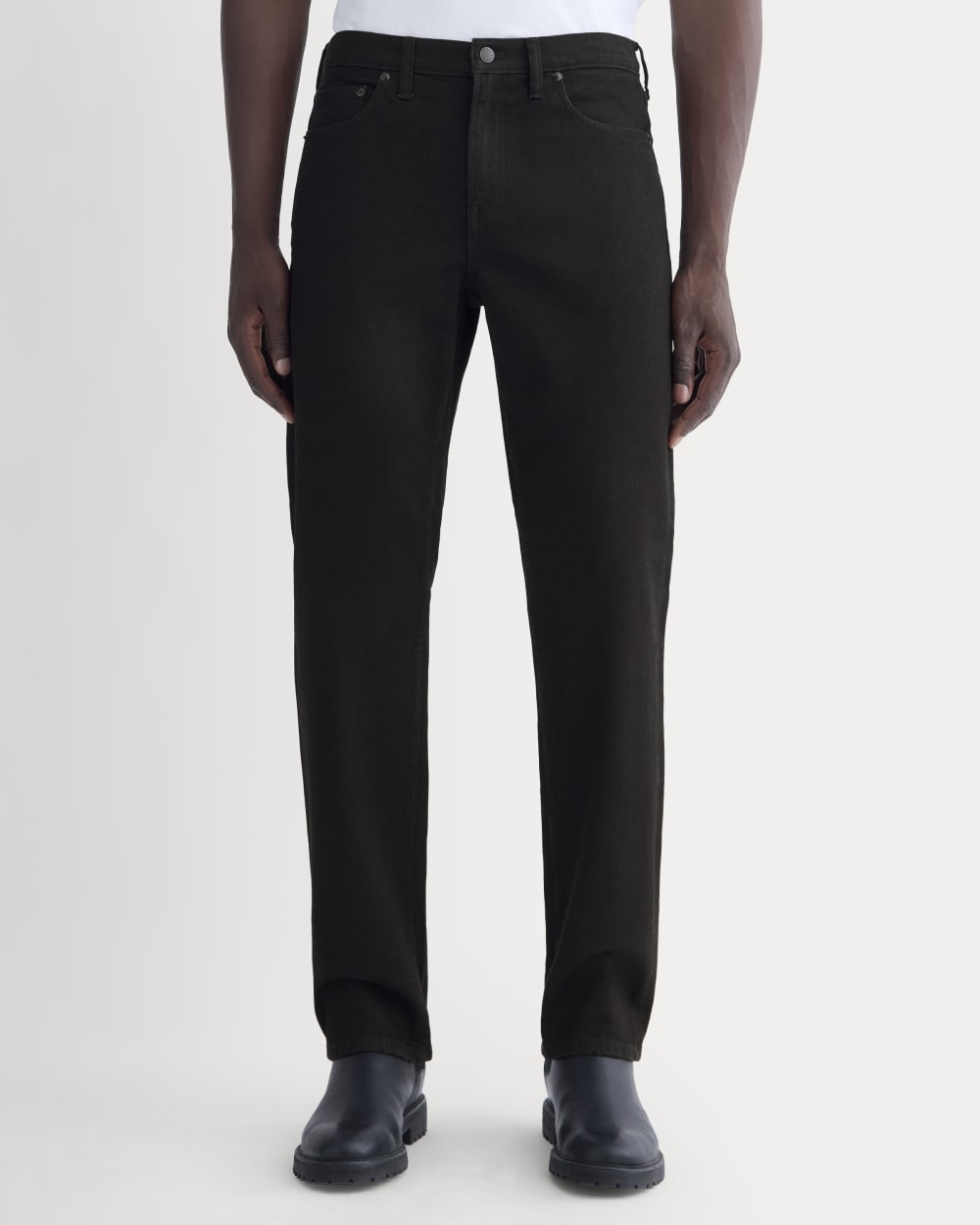 The Organic Cotton Straight-Leg Jean | Black - Image 3