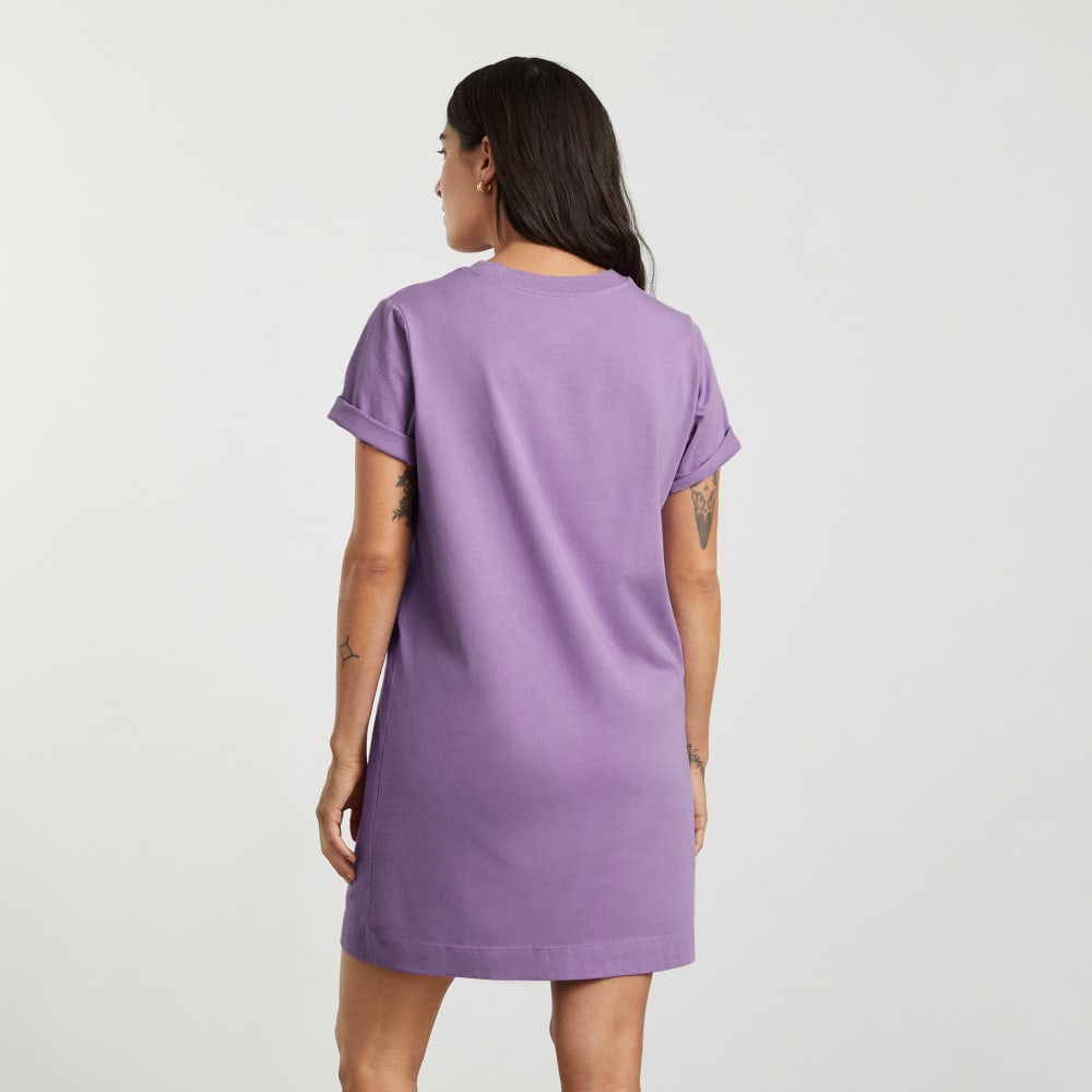 The Organic Cotton Weekend Tee Dress | Dark Orchid - Image 3