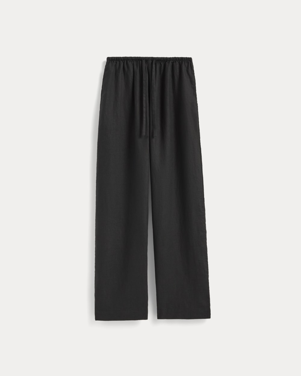 The Drawstring Pant in Linen | Black - Image 2