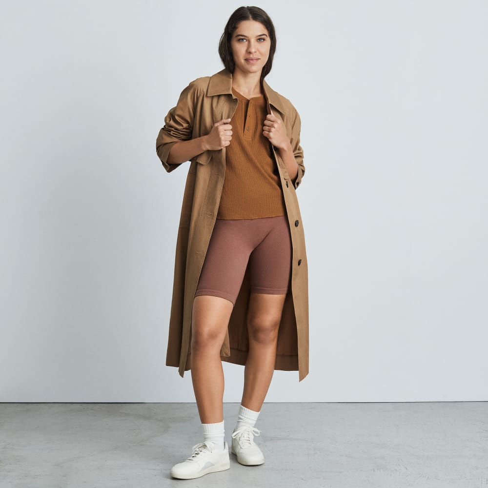 The Organic Cotton Waffle Henley | Toasted Almond - Image 5