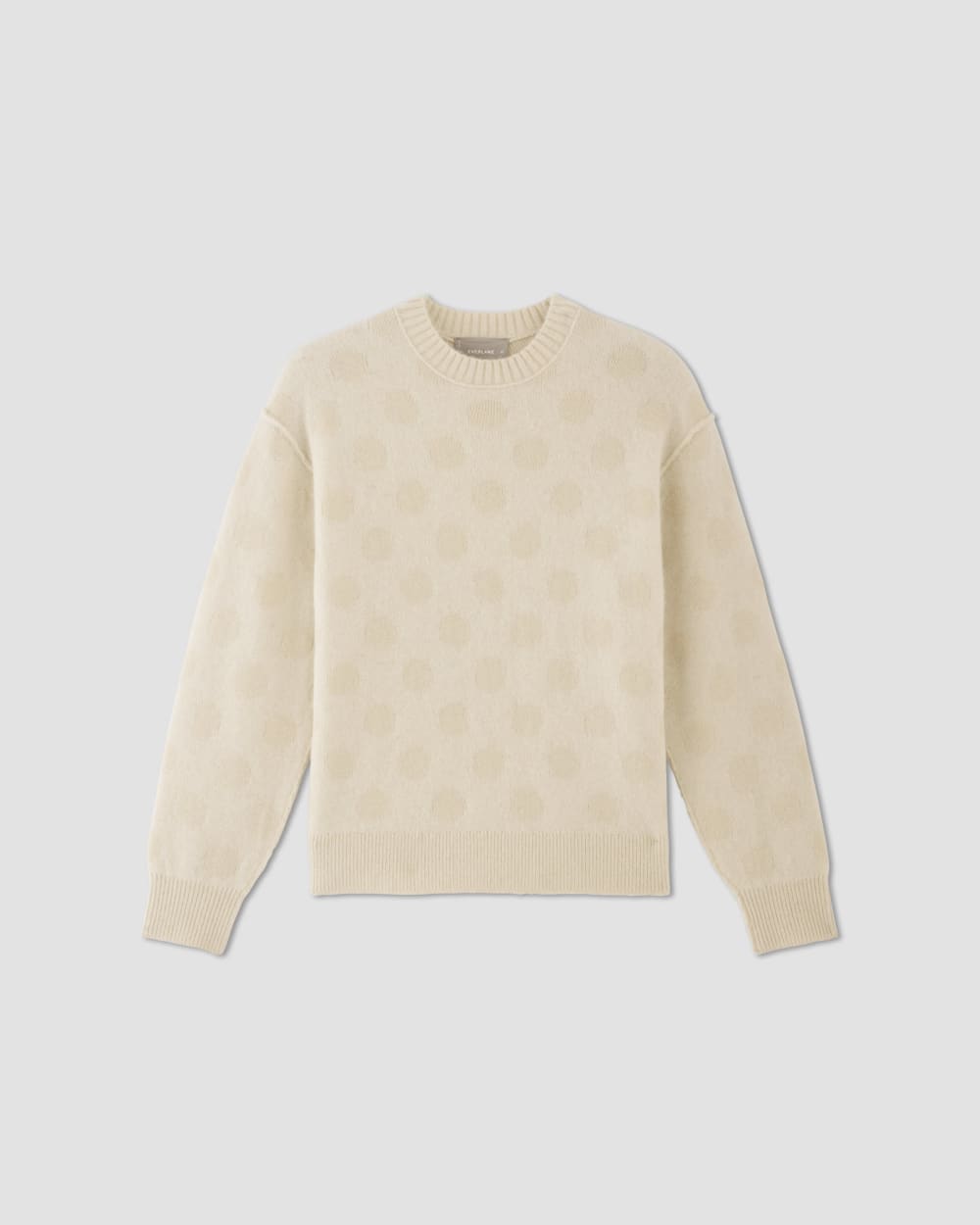 The Alpaca Polka Dot Oversized Crew | Snow / Canvas Polka Dot - Image 2