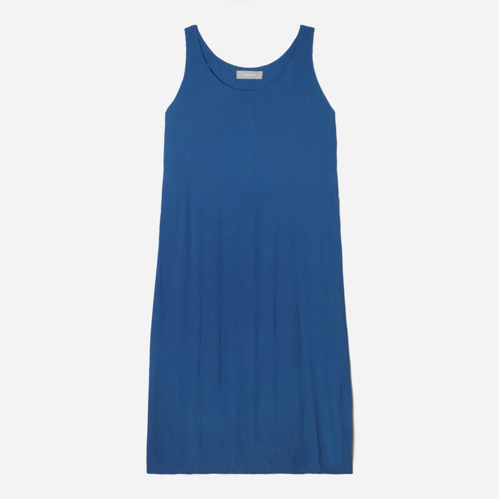 The Naia? Ripple Tank Dress | Deep Blue