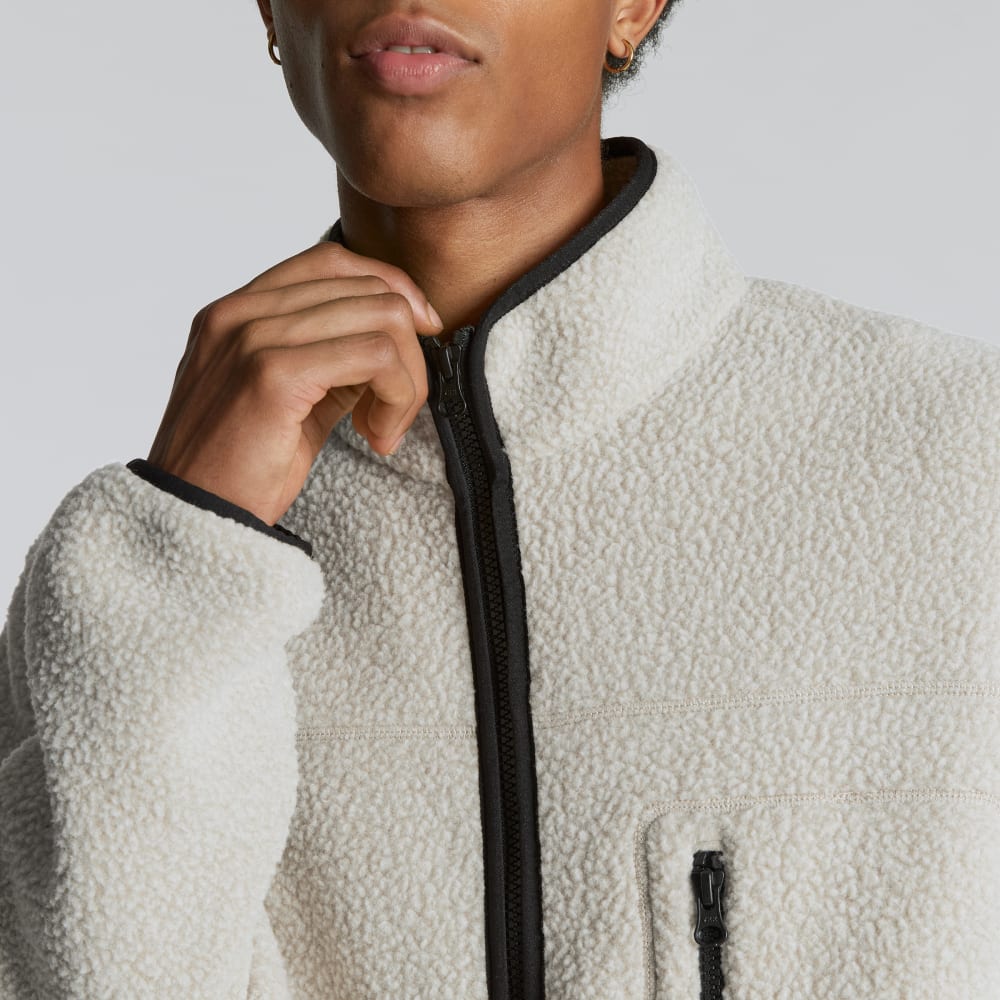 The ReNew Fleece Full Zip | Oat - Image 4