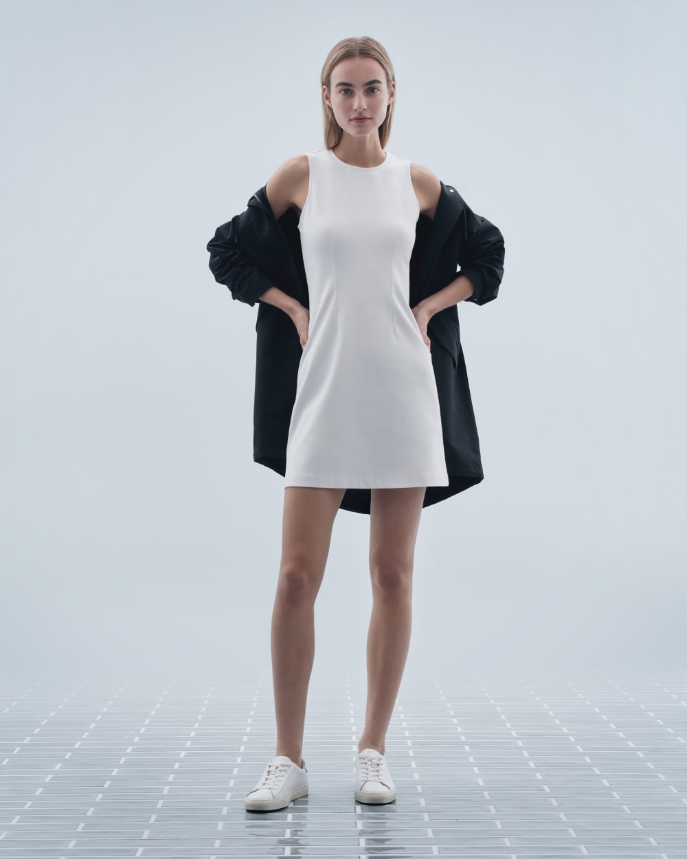 The Dream '90s Shift Dress | White - Image 7