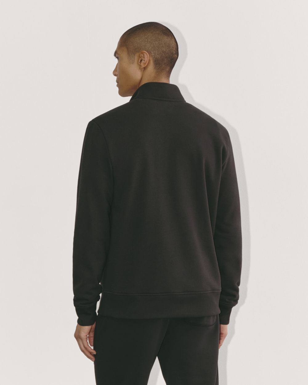 The Off-Duty Terry Quarter-Zip | Black - Image 5