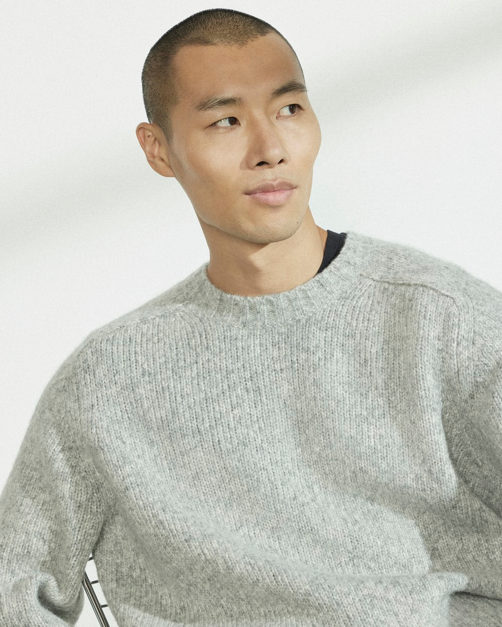 The Cloud Crewneck Sweater | Heathered Grey - Image 9