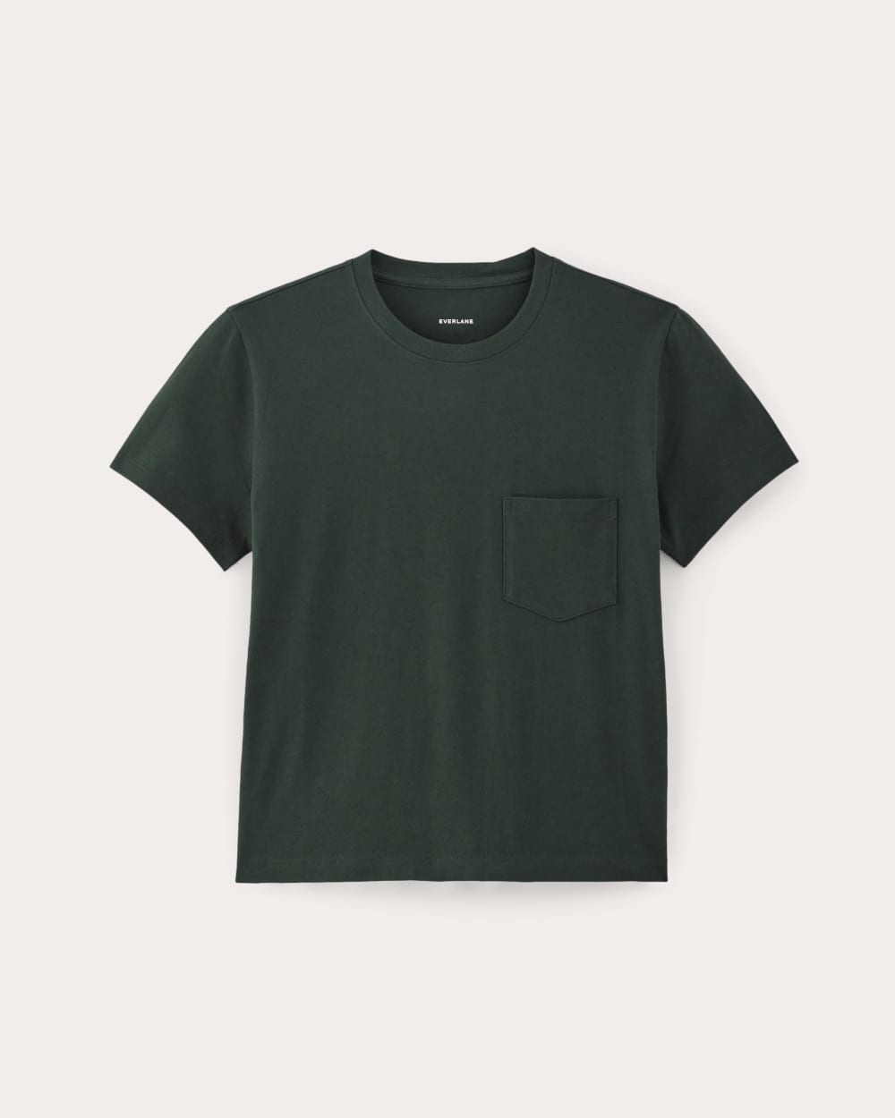 The Box-Cut Tee in Essential Cotton | Scarab | Pocket - Image 2