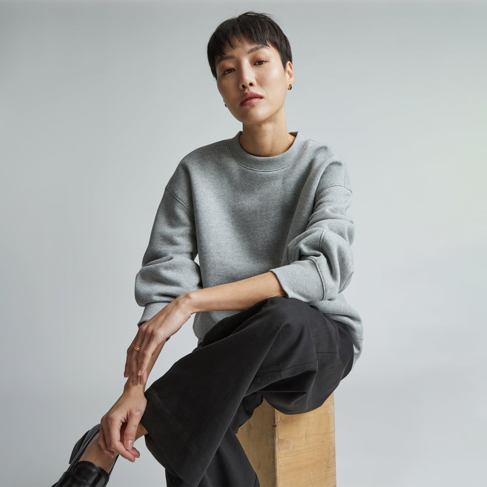 The ReTrack Oversized Crew | Heather Grey - Image 6