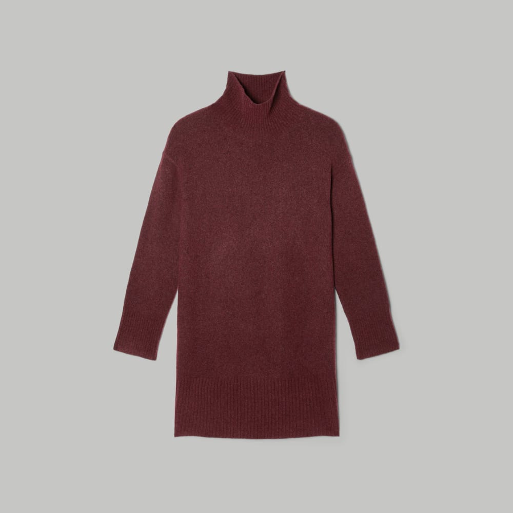 The Cozy Stretch Turtleneck Dress | Brandy - Image 2