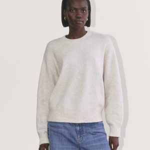 The Cocoon Crew in Plush Cotton | Heathered Oat