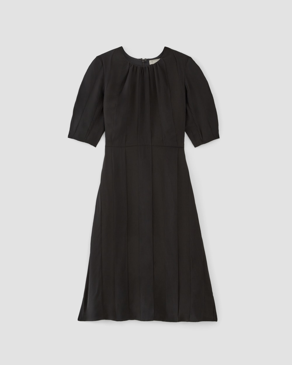 The City Stripe Ruched Dress | Black - Image 2