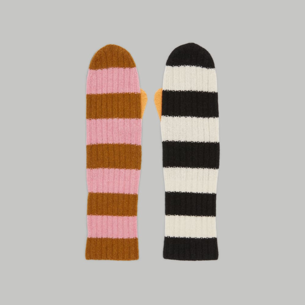 The Cashmere Mittens | Multi Stripe - Image 3