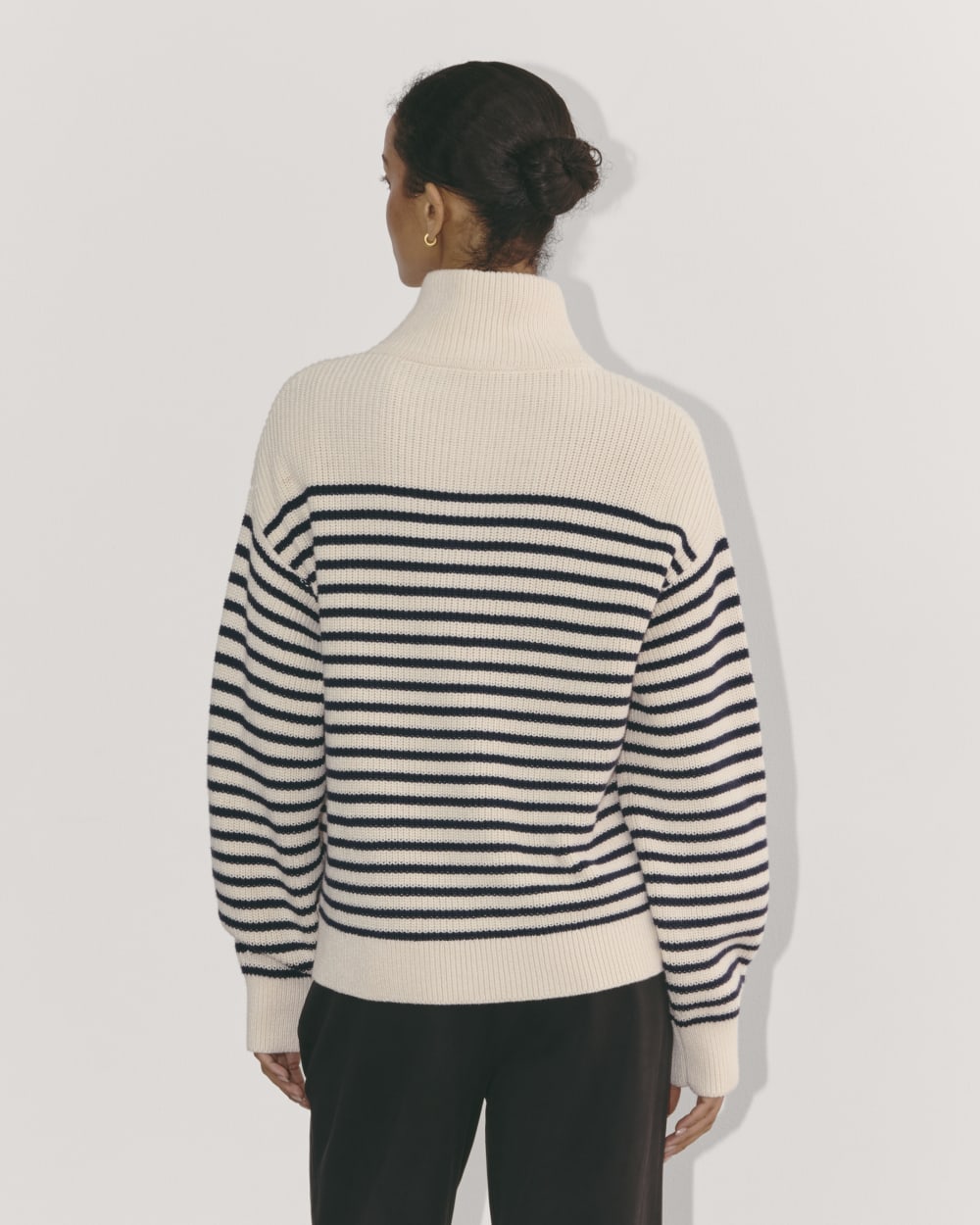 The Half-Zip in Everyday Cotton | Canvas / Navy - Image 5